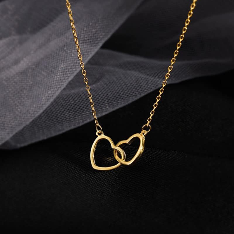 Exclusivo Collar Corazones Entrelazados