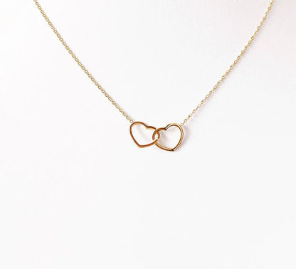 Exclusivo Collar Corazones Entrelazados