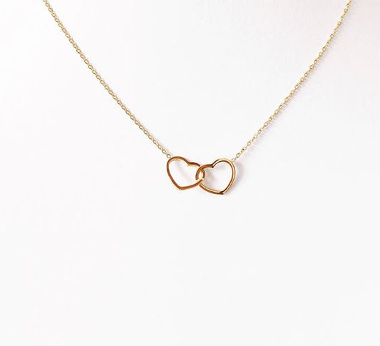 Exclusivo Collar Corazones Entrelazados